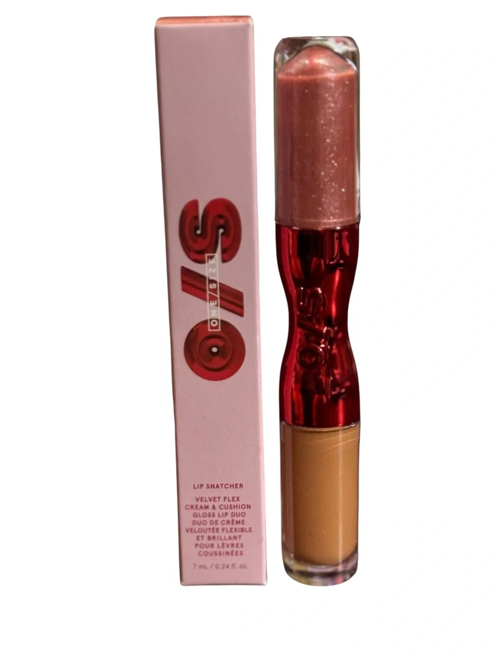 One/Size lip Snatcher Velvet Flex Cream & Cushion Gloss Lip Duo 7ml trade finder
